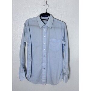 Vintage Givenchy for Chesa Shirt Mens Light Blue  Button Up Size M/L  15/5-33